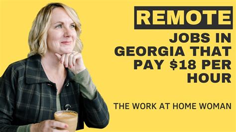 $30 - $50 an hour. . Remote jobs ga